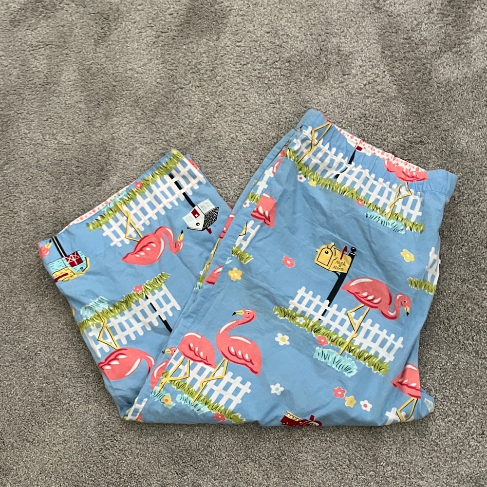 Vintage Nick and Nora Cropped Pajama Bottoms size XXL - Picture 3 of 9